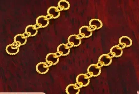 18k reťaze na predĺženie zlata pre náhrdelník a náramok AU750 Šperky diely zlaté šperky príslušenstvo