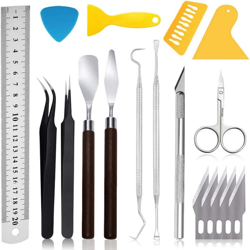 18ks Scrapbooking Quilling Paper Set Sada Štartér Art Quilling Tools Kit Súprava Crimper Tower Rolling Per Pero Cutting DIY Craft