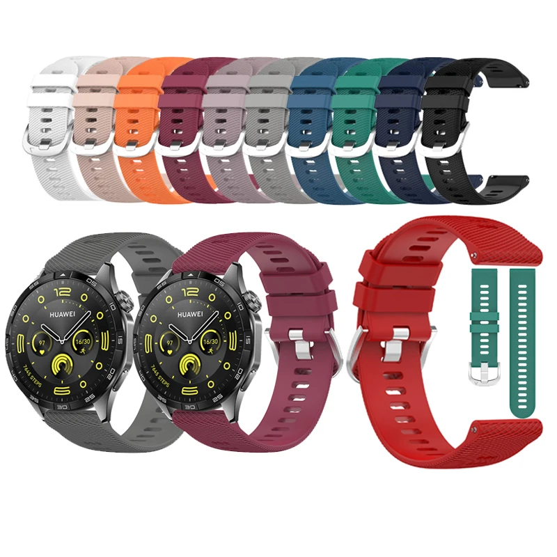 18mm20mm22mm pre Huawei Watch GT 5 4 3 2 GT2 GT3 PRO GT2E Silikónové hodinky Sports hodinky Strap Strap Náramok