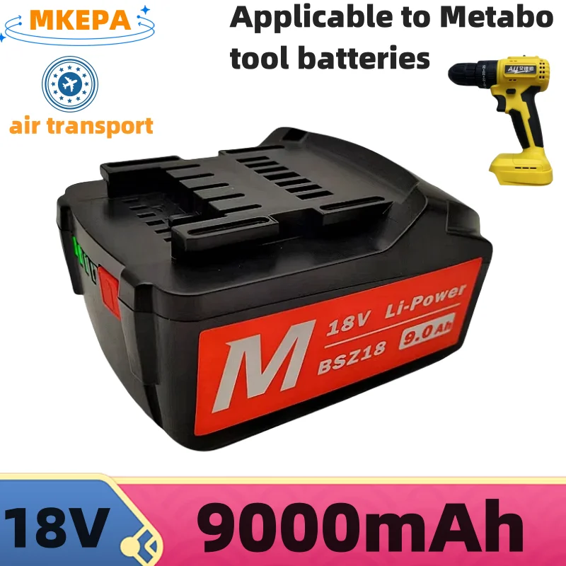 18V 14000AH batérie pre Metabo bezdrôtový výkonový náradie Drill Wrench Klady pre metabo 18V batériu 10500 mAh BSZ18 625591000