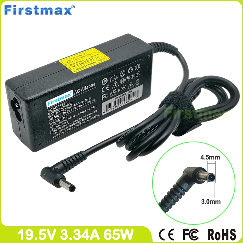 19,5 V napájanie 3,34a 65W nabíjačka pre Dell Inspiron 15 3565 3567 3568 3576 3582 3590 3593 3595 7586 7591 PA-1650-02D4 Adapter