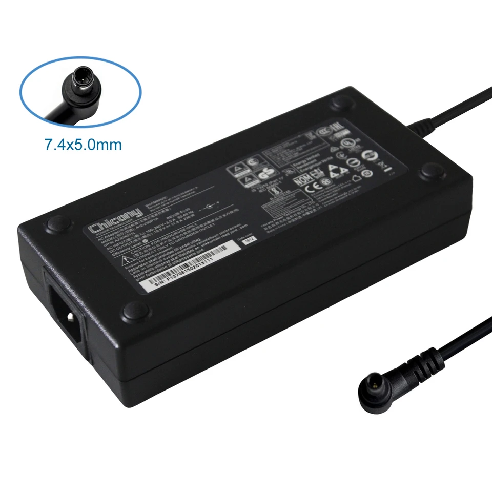 19,5V 11.8a 230W 7.4*5,0 mm nabíjačku napájacieho zdroja AC adaptéra pre MSI GT72S G752VY GE63VR ADP-230EB T A230A006L A230A011L