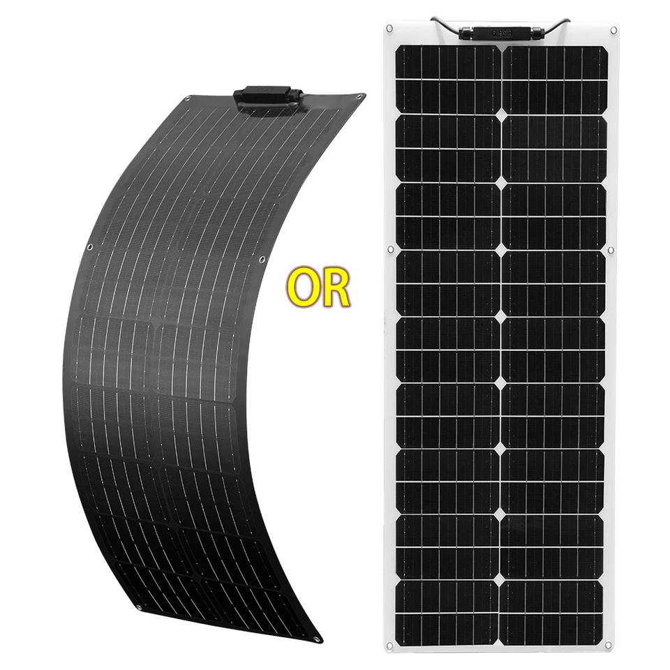19.8 V 50 watt Flexibilný solárny panel 12v 50W Solárny bunkový systém Generácia Vodotesné panely pre poplatok