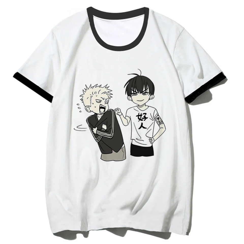19 dní raz Jian Yi Top Women Summer Graphic Tee Ženské japonské oblečenie