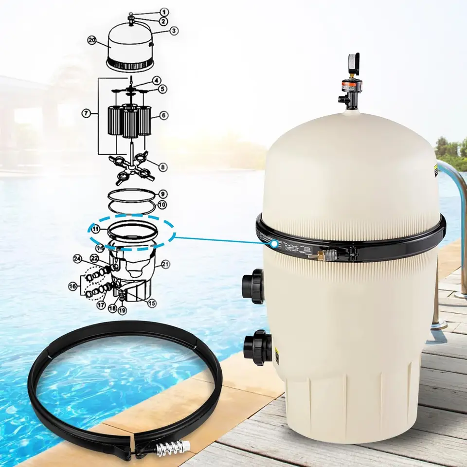 190003 Výmena súpravy na ovládaciu svorku Tension Clamp Clamp Súprava pre filtračný svorkový svorkový filter Pentair Filter s kúpalňou na kúpanie kúpal