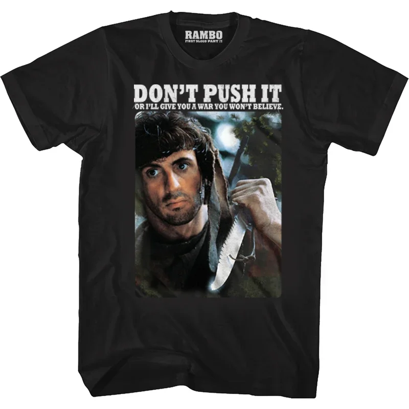 1982 First Blood Rambo Stallone Retro Classic Movie Joint Pánske pánske a detské oblečenie Cadeaux Hommes / Gifts Men