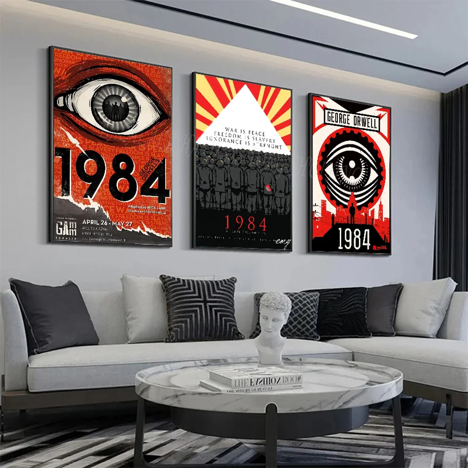 1984 G-George O-Orwell plagát Wall Art Home Decor Room Decor Digitálna maľba Obývacia izba reštaurácia kuchyňa Art