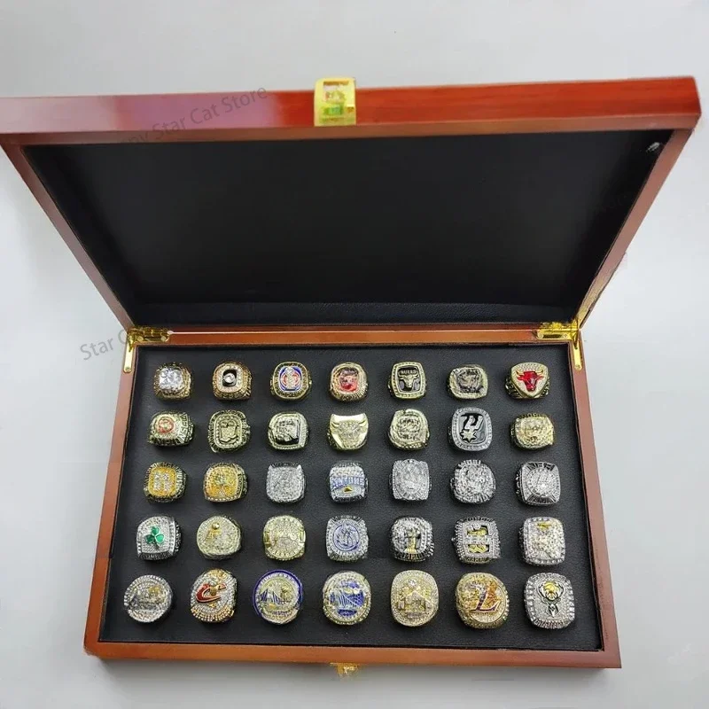 1987-2021 Basketball Championship Ring Set 35 Gift Box č. 10 č. 11