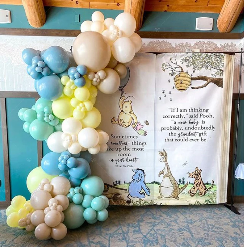 198ks Disney Cartoon Winnie the Pooh Balloons Garland Arch 40inch Number fólia globo na narodeniny svadobné pohlavie Odhalovanie večierku