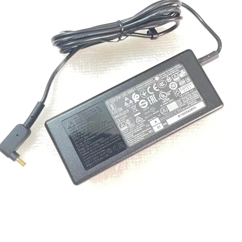 19v 3.42a 65W 3,0*1,0 mm nabíjačka adaptéra notebooku pre Acer Aspire S7 391 V3-371 Switch12 PA-1450-26 A13-045N2A 547H 56RQ SF314-51-7