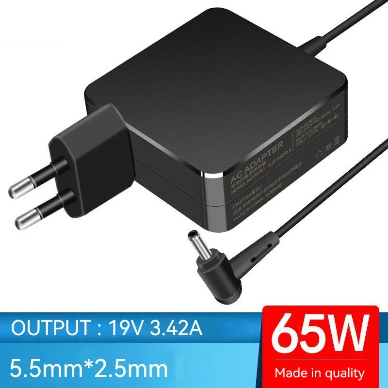 19v 3,42a 65W 5,5*2,5 mm nabíjačka AC adaptéra pre laptop pre ASUS X301 X401U R1 X550 VX X555 M6 F550 X455 X501 K555LJ M2400A R510C K550 K550