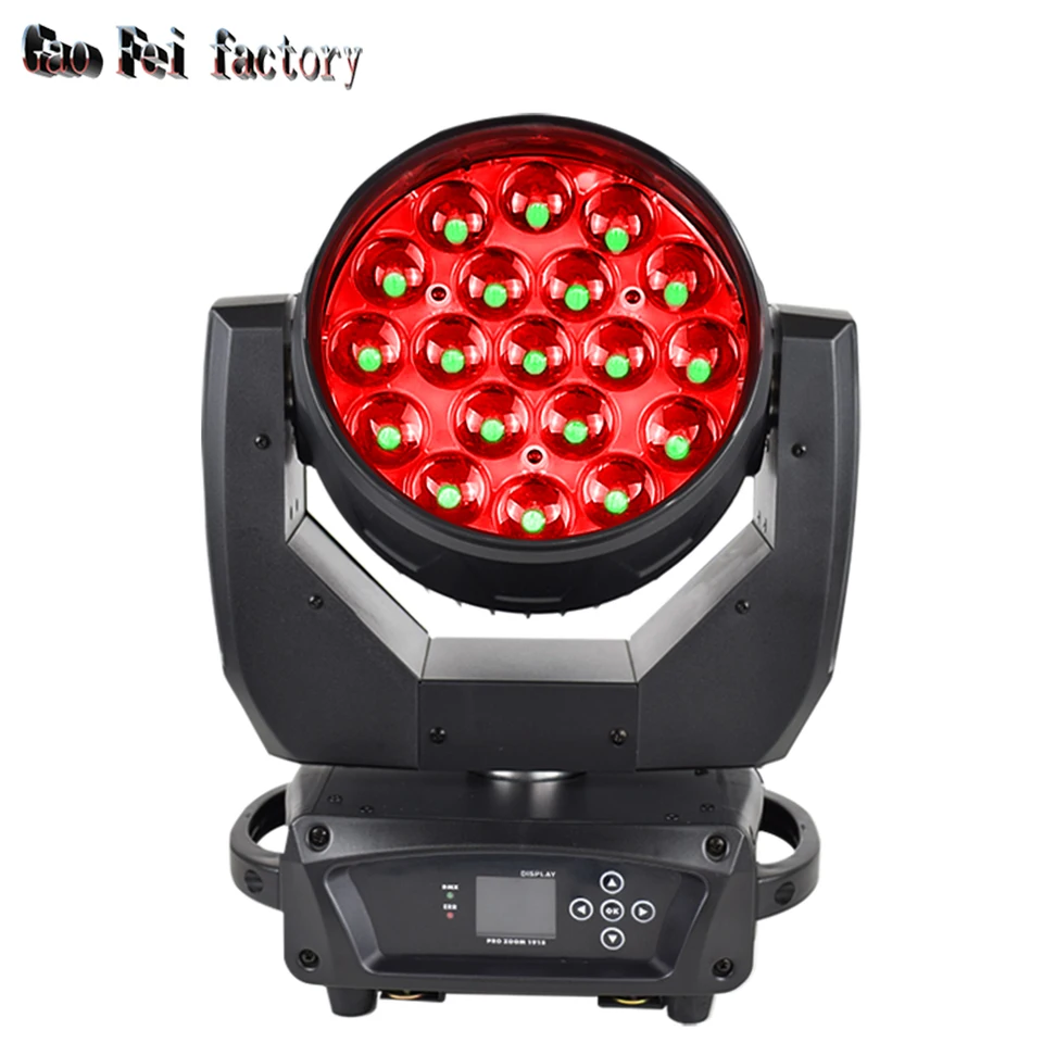 19x15W LED pohybujúca sa hlava Zoom Light mac aura 19*15 W lyre umývanie osvetlenia pre DJ Stage Diaco