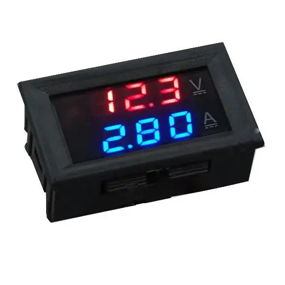1A 10A 50A 100A digitálny voltmeter Ammeter Duálne displetné napätie detektorový priemer prúžkového merača Panel AMP Volt 0,28 