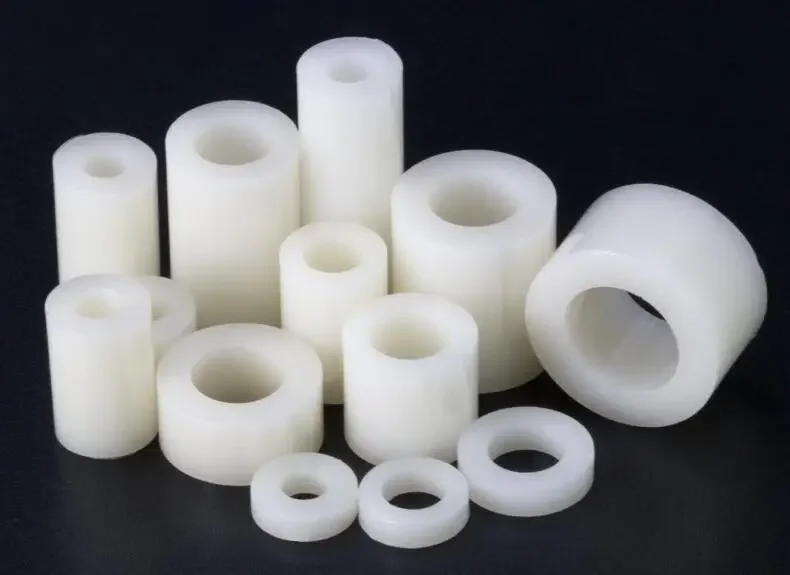 1Best 5ks m8 abs nylon nylon okrúhle pätná dierovacia trubica na izoláciu izolácie podložky podložky Rozstupové skrutky 14 mm vonkajší priemer 5 až 5 mm leng