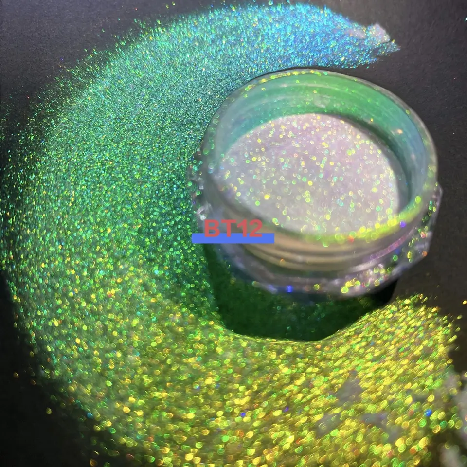 1G kozmetická trieda biela Aurora efekt Iridscent Dúha super posúvacia chameleónová pigment pigment chrómový prášok chrómu