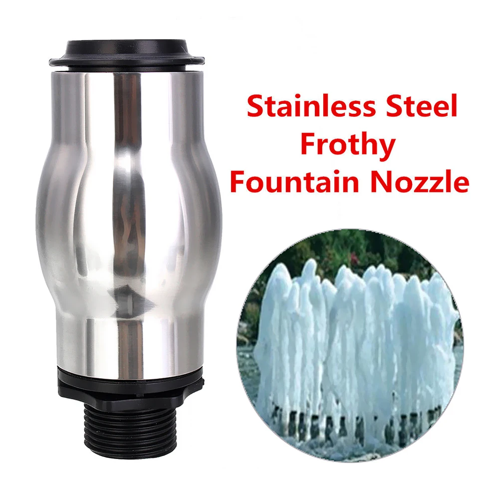1inch DN25 z nehrdzavejúcej ocele Bubble Waterscape Dýza vonkajšie fontány Príslušenstvo