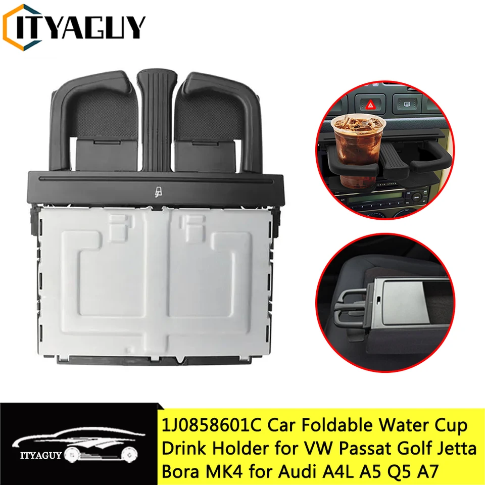 1J0858601C 8p0885995B skladateľný vodný pohár nápojov držiak nápojov Fľaša na držiak pre VW Jetta Golf 4 Bora Mk4 Audi A4L A5 Q5 A7