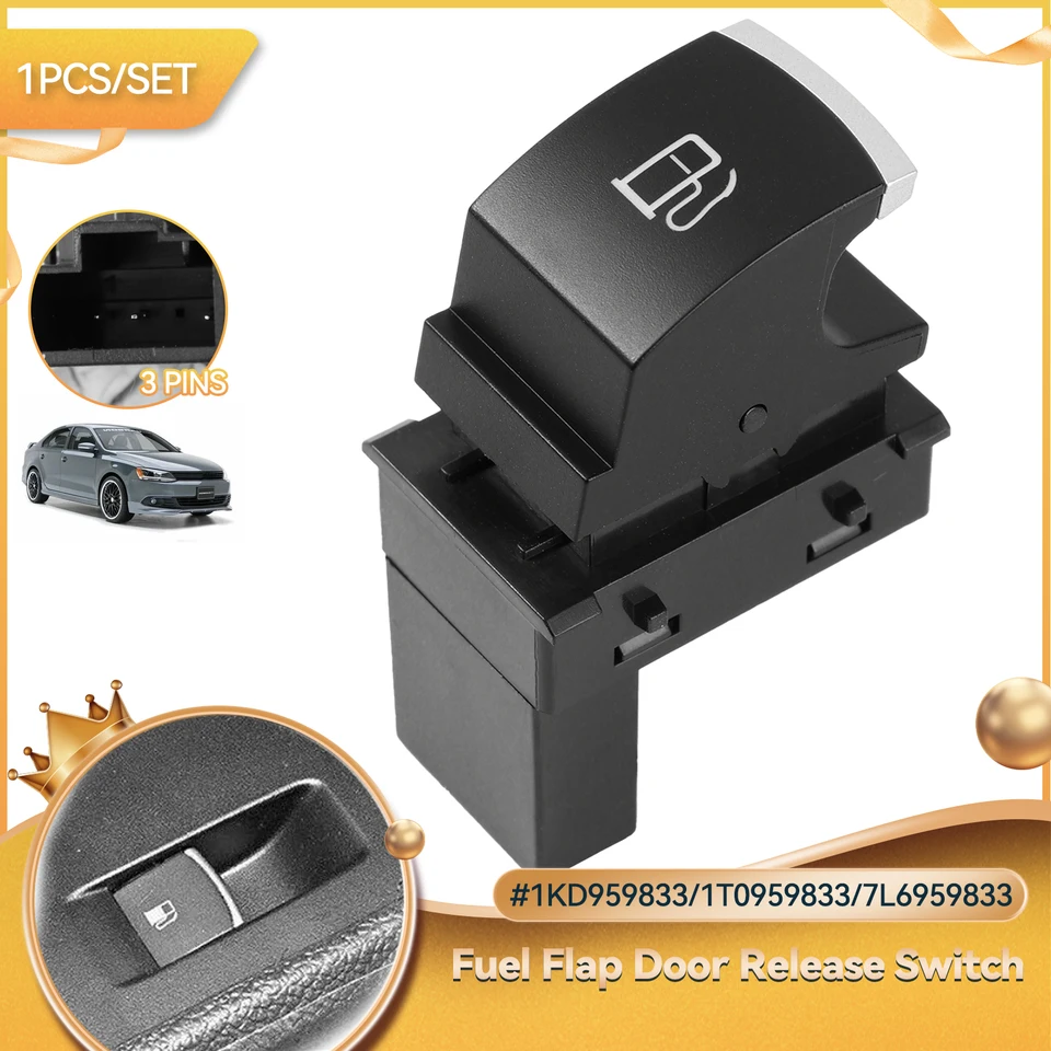 1KD959833 pre VW Golf MK5 Jetta 5 Touran Rabbit Chrome Chrome Fuel Tank Switch Oil Cap Lovery Button 1KD 959 833 1T0959833 7L6959833