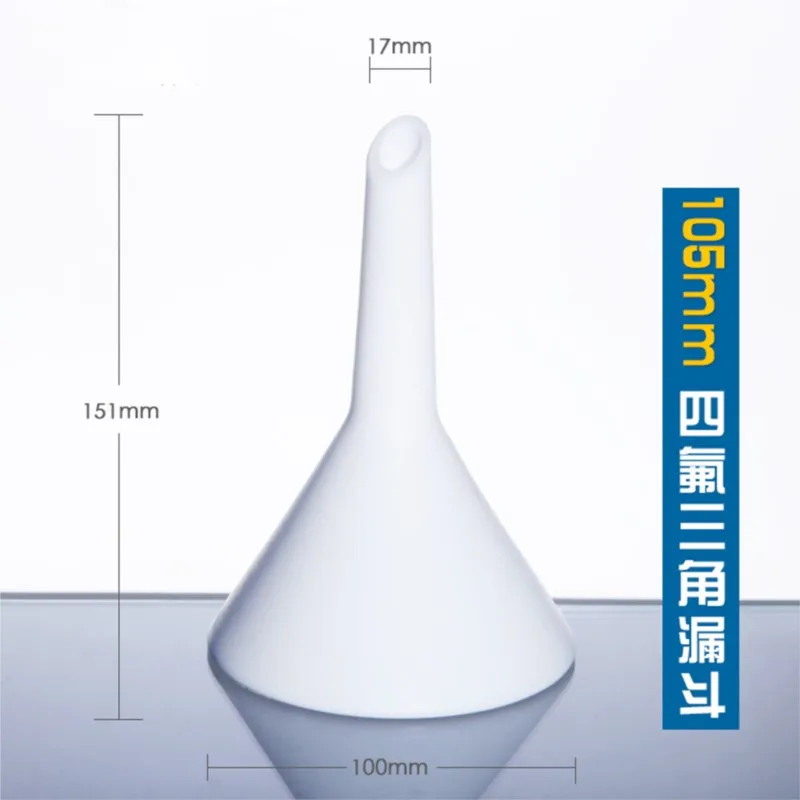 1ks 105 mm trojuholníka, lievik na druhy experimentov v laboratórnom priemere 105 mm