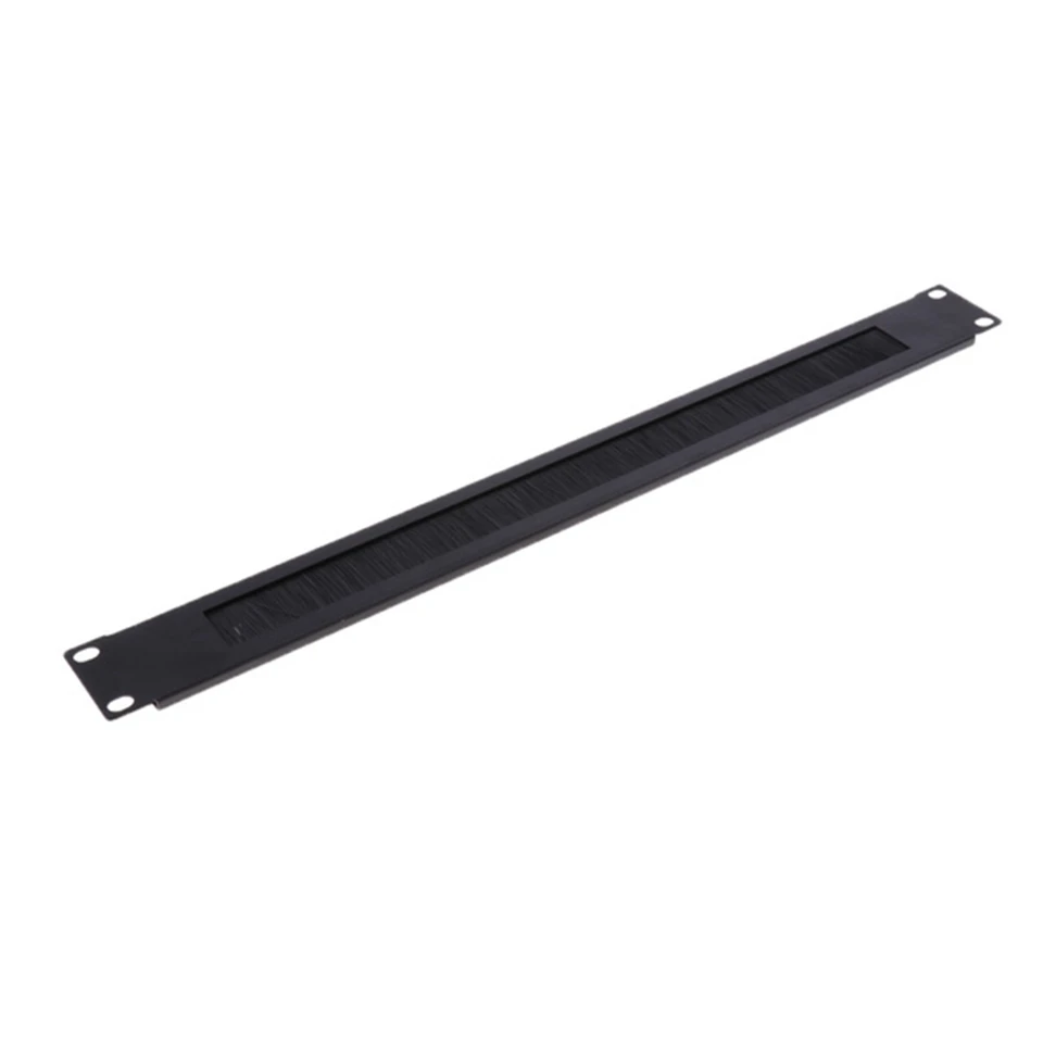 1ks 1U 19inch Rack Mount Mount Blanking Plate Rack Montážny prázdny sieťový kefový panel Server Server Cabin Cable Správa káblových káblov