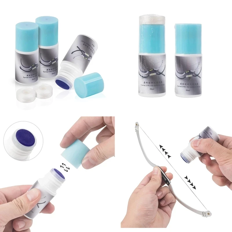 1ks 20 ml mapovanie meracieho obočia PMU tetovanie pigmentu atramentu fľaša pre personaly -up make -up make -up a šípov