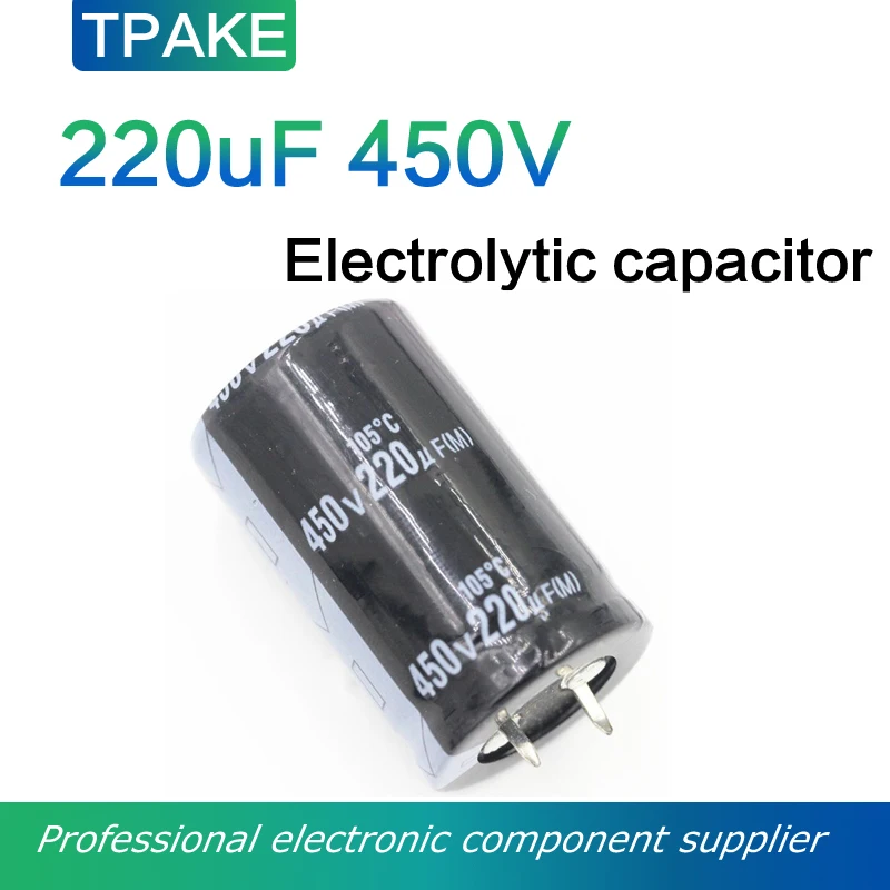 1ks 220UF 450V 220MFD 450WV Hliníkový elektrolytický kondenzátor 25*40 mm radiálny 220MF450V 220UF450V 450V220MF 450V220UF