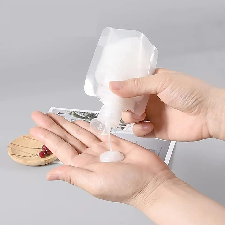 1ks 30/50/100 ml Cestovné vrecko Kozmetické mlieko Sprchový gél Šampón Prenosný jednorazový dalého vrecka na fľašu pre ľahké skladovanie