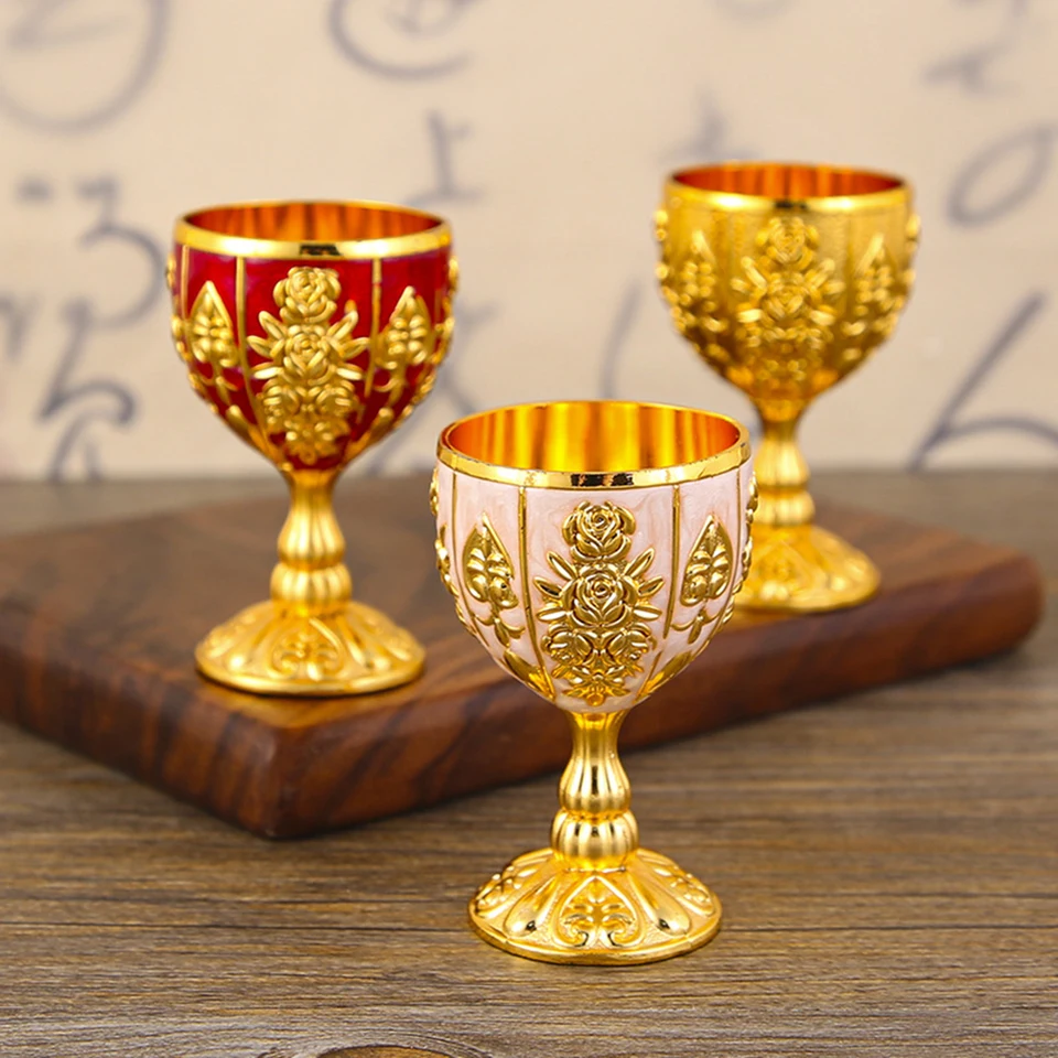 1ks 30 ml vintage víno kalice pohárik Royal Wine Cups King Arthur Creative Style Cup