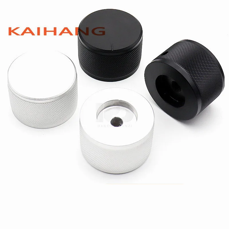 1ks 38 × 25 mm All-hliníkový gombíkový limit Potentiometer Knob Knob Cap Cap Zosilňovač Objem/elektronický prístrojový spínací otvor 6,0 mm