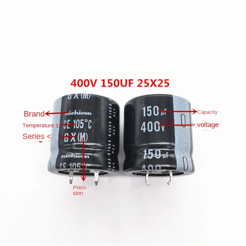 1ks 400V150UF 25x25 NICHICON ELEKTROLYTICKÝ KAŽDOST