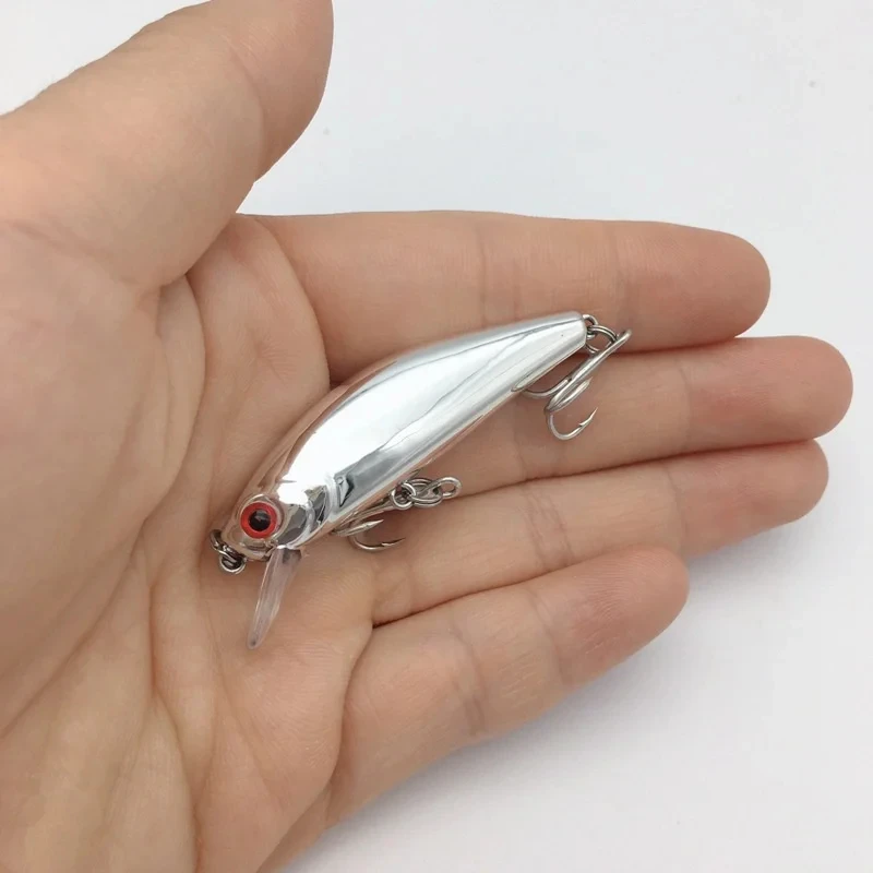 1ks 5,5 cm/6,5g Mini laser tvrdé stĺpky Sadenie návnady Wobbler Jerbait Crank Rybárska návnada Háčik bass pesca čerstvé náradie slanej vody