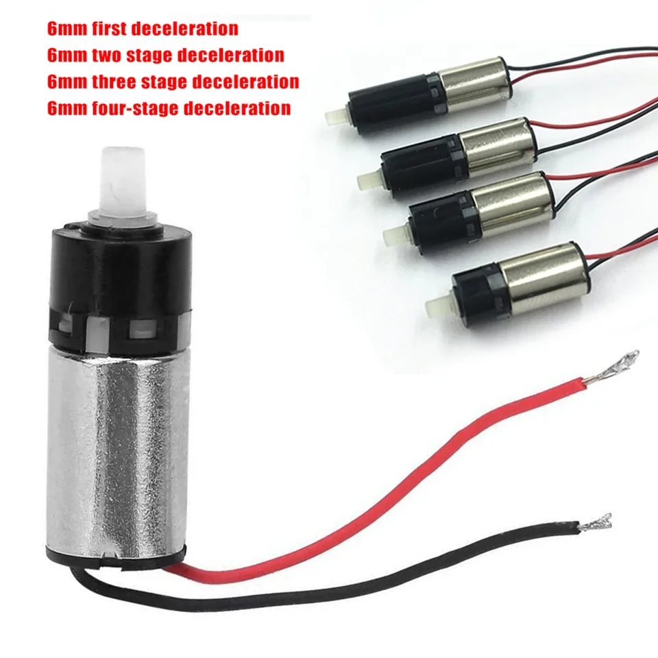 1ks 6 mm DC 3V 1200RPM Planetárny prevodový motor Planetárny redukčný motor Motor Vysoký krútiaci moment Core bez prevodovky pre DIY Robot CAR