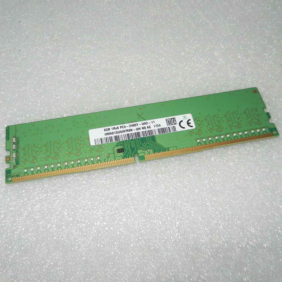 1ks 8 GB 8G 1RX8 PC4-2400T DDR4 2400 MHz ECC RAM pre SK Hynix Pamäť