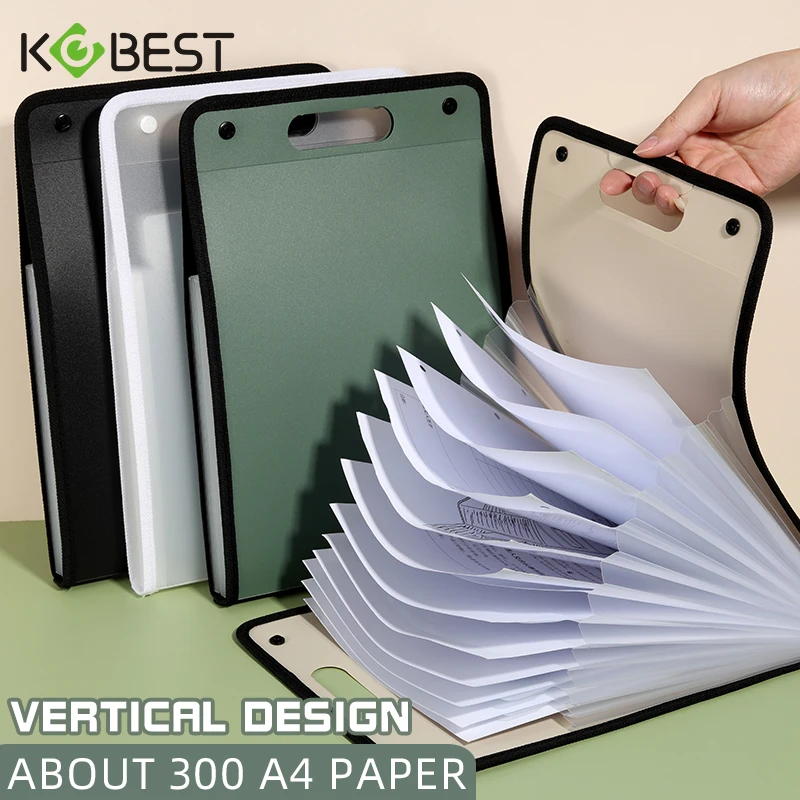 1ks A4 Vertical13 vrecko Rozširovanie súborov Kusety s kabelkou papierové zložky Organizátor Dokument Storage