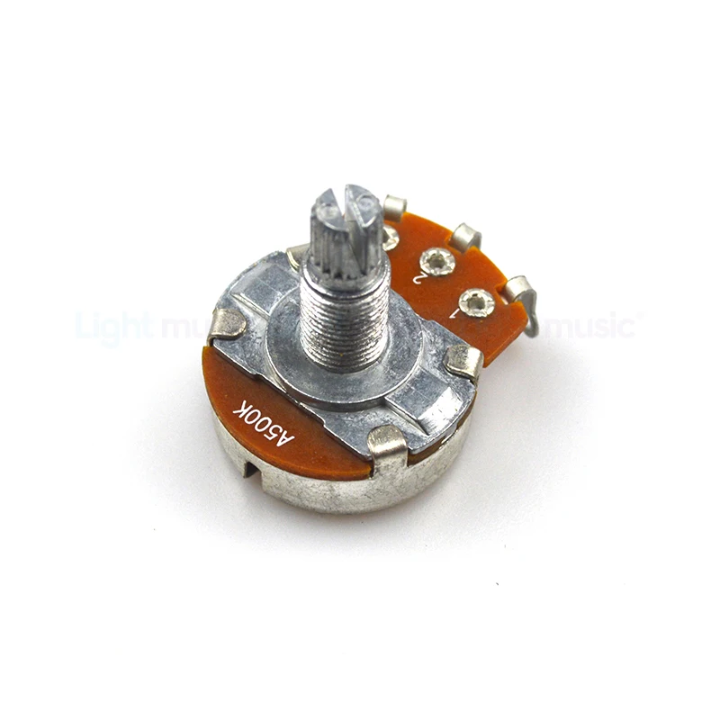 1ks A500K/B500K Elektrická gitara15 mm 18 mm rozdelená hriadeľ lineárna zúženia Potentiometra Volume tón Big Guitar Pot