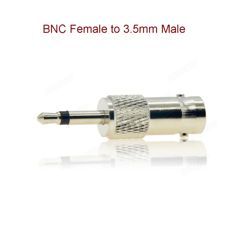 1ks bnc ženský konektor na 3,5 mm mono 1/8 