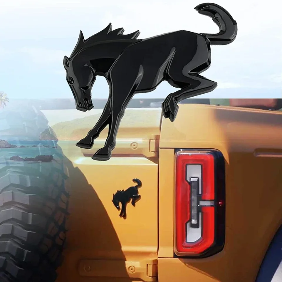 1ks bronco zadné zadné dvere 3D koní znak znak nálepky na logové nálepky pre príslušenstvo spoločnosti Ford Bronco