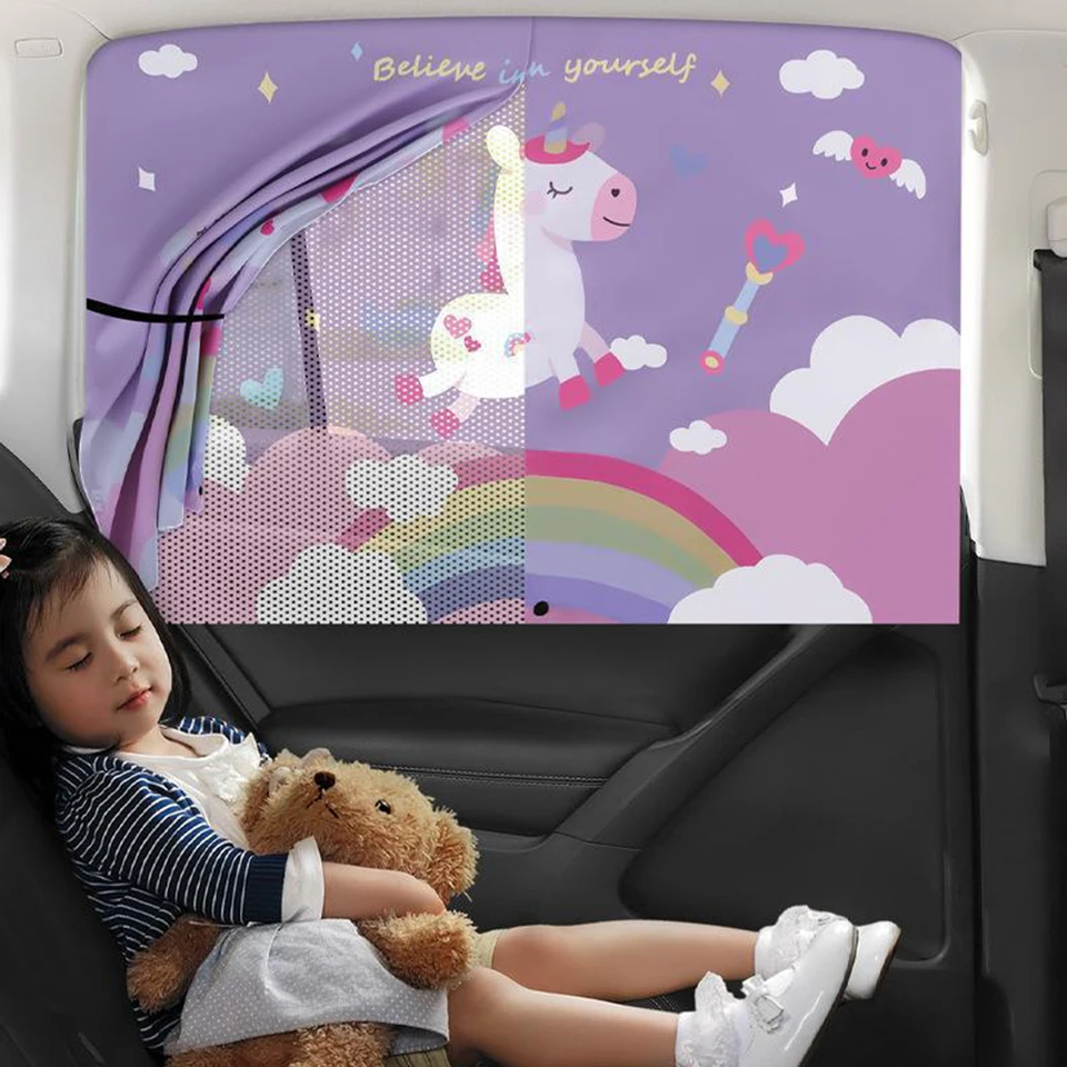 1ks Cartoon Cartoon Cutoen Spaceman Magnet Bočné okno Sunshades čelné sklo Sunshade Zadná strana automatického okna Sunshade Cover
