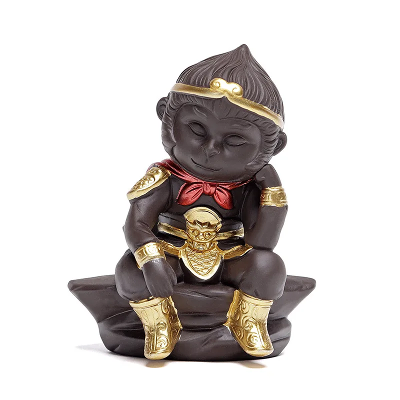 1ks Creative Chinese Mytology Series remeslá Simple Monkey King Figurín módne dekorácie remeslá remeslá keramické ozdoby