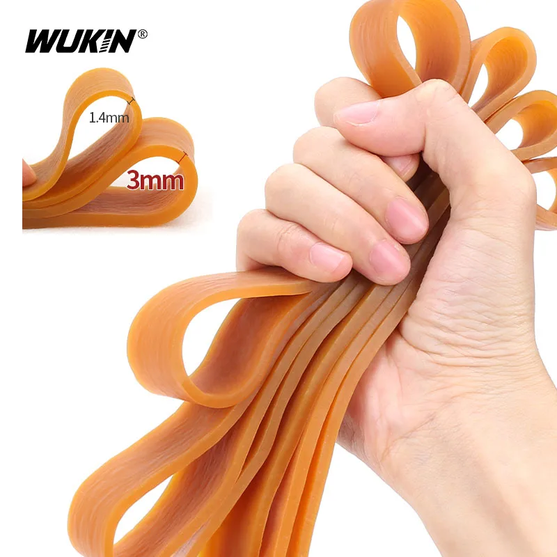 1ks Dia95mm-190 mm žlté vysoko elastické gumové pásy Dodávky odolných roztiahnuteľných latexových krúžkov šírka 6 mm-30 mm hrúbka 3 mm