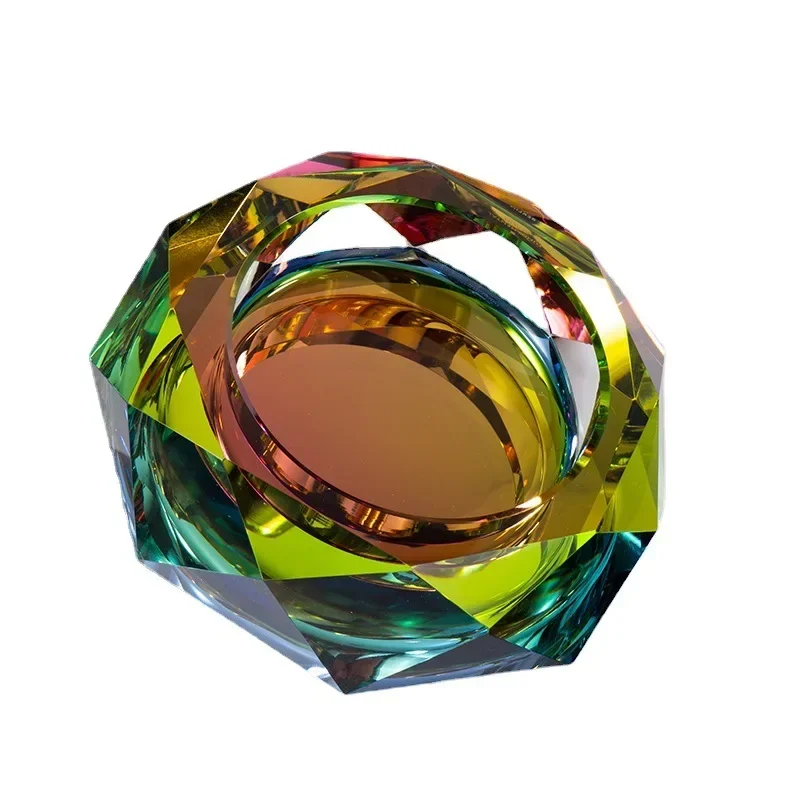 1ks Diamond Crystal Glass Ashtrays Populárne v domácnostiach a kanceláriách, popolníky cigariet