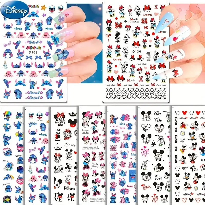 1ks Disney Cartoon Mickey nalepka nalepky na klince pre klince na nechty zásoby panna