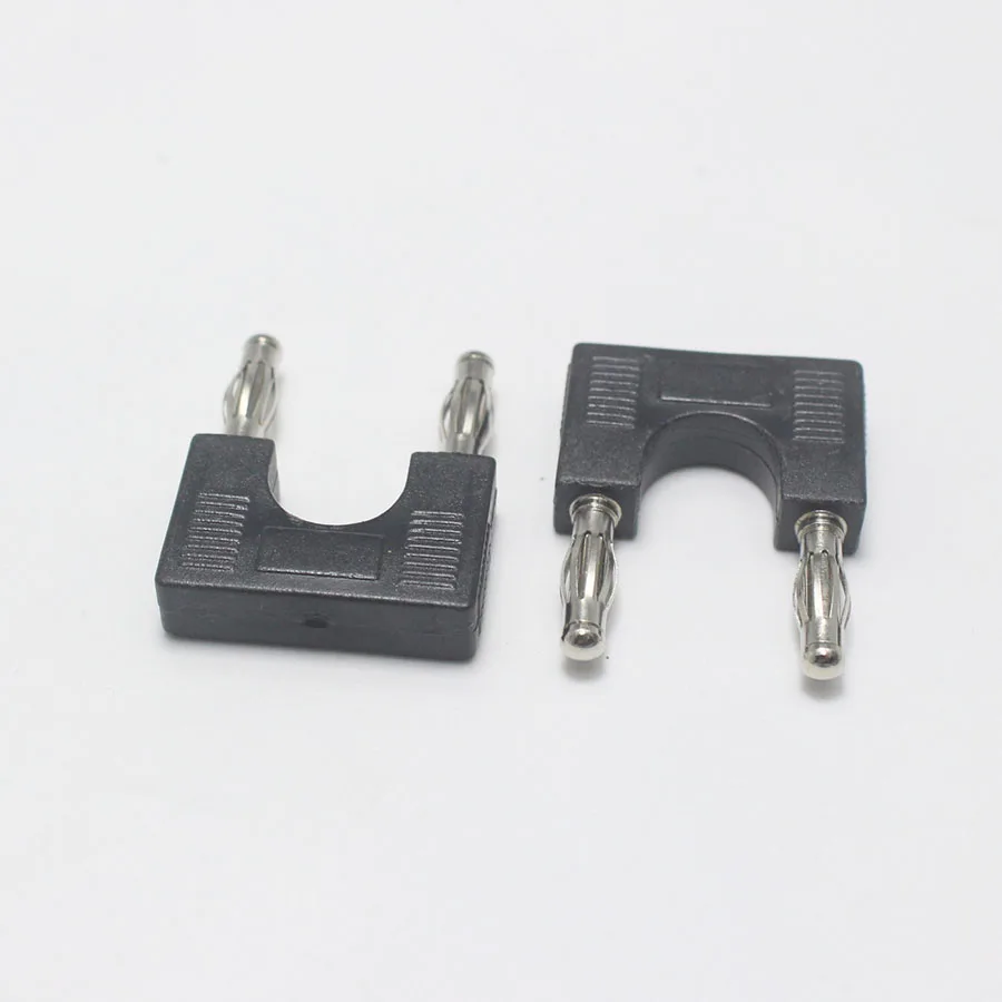 1ks DIY krátke obvody Dvojité 4 mm banánové zástrčky adaptér, zvukový konektor 19 mm