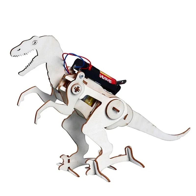 1ks DIY Science Kit Kids Inovatívna elektrická konštrukcia Set T Rex Model Zaujímavé chlapci remeselnícke hračky Fyzik