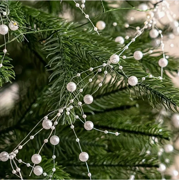 1ks DIY umelé perly girlandy rybárska linka perly kvetinové korálky retiazka svadobná domáca večierok dekorácie šperky príslušenstvo