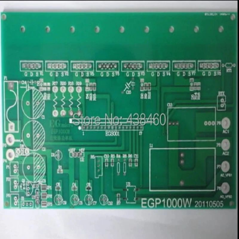1ks EGP1000W Pure Sinine Wave Inverter Power PCB prázdna doska DIY