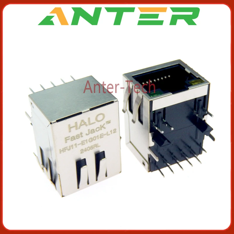 1ks HFJ11-E1G01E-L12RL RJ45 Modulárny konektor ethernetu konektor