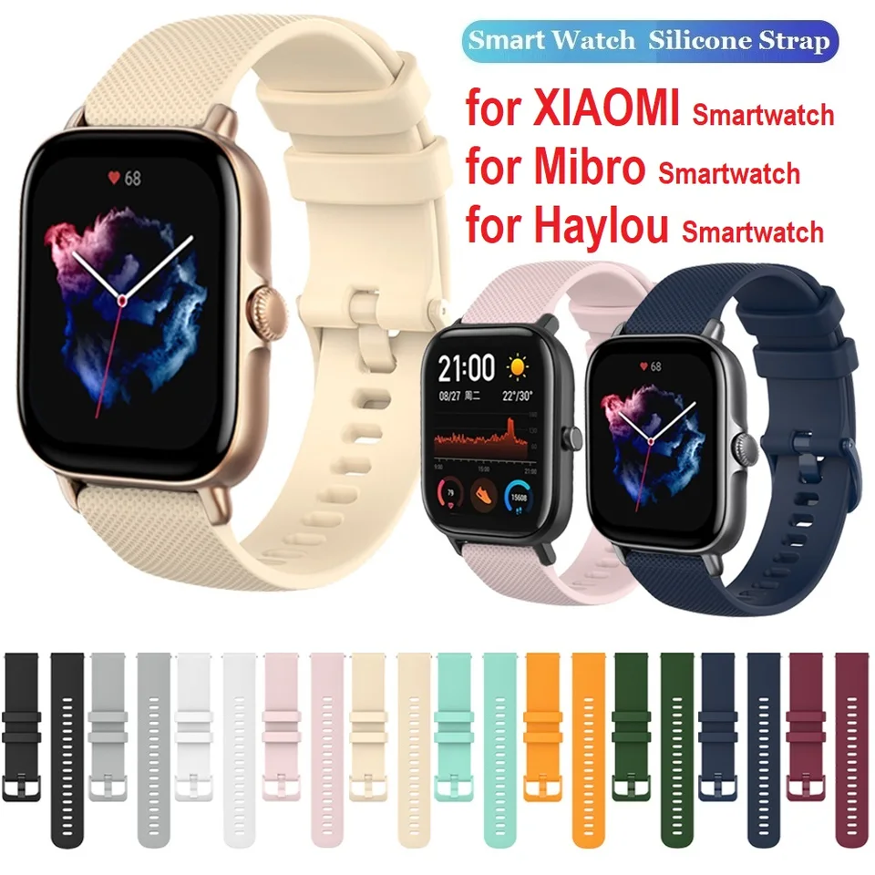1ks hodinky popruh pre Haylou RS4 GST RT2 RT3 LS05S RS3 MIBRO LITE/AIR/C2 Xiaomi Watch S3/S2/S1
