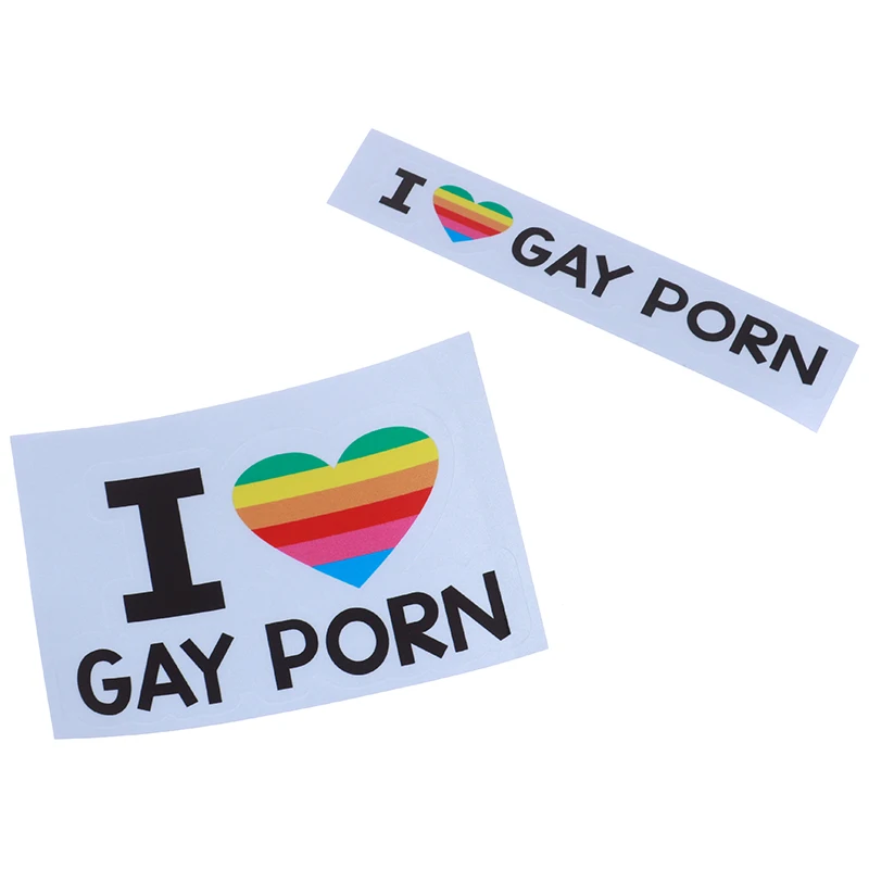 1ks I love gay porno sex lesbické vtipné nárazníky vinylové nálepky na bicykle