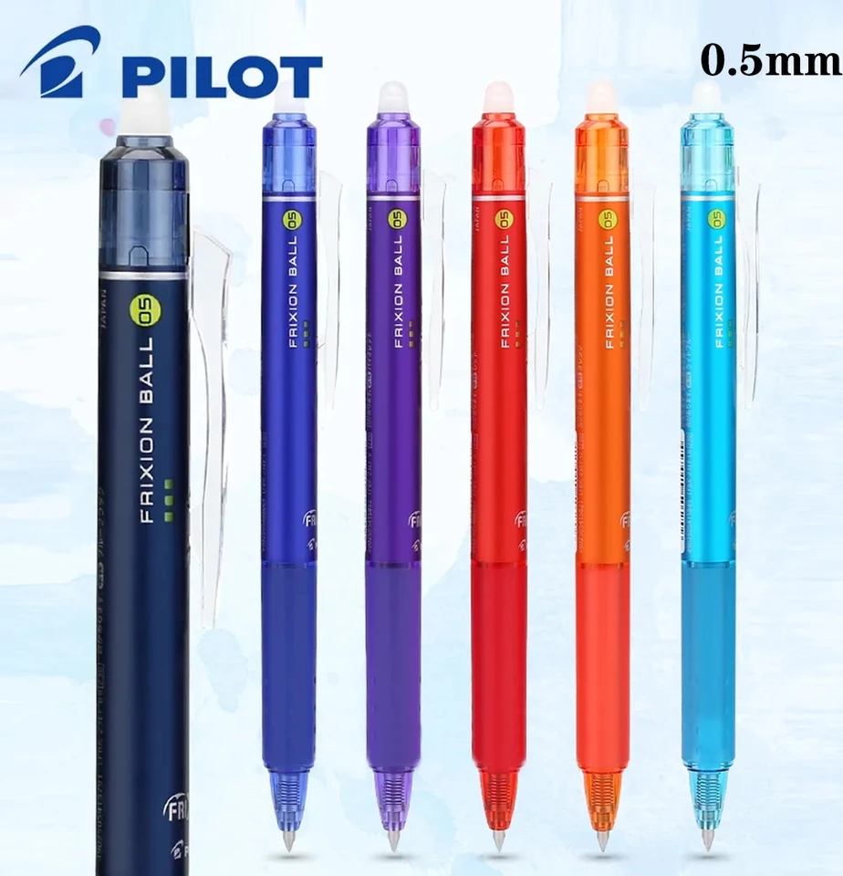 1ks japonský pilot Frixion vymazal gélové pero pero LFBK-23EF farebné doplňovanie rýchle sušenie plynulé 0,5 mm písanie roztomilých študentských kancelárskych potrieb